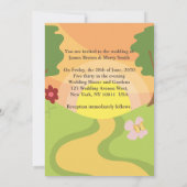 Invitation Deux oiseaux en amour Voyage Coucher de soleil Mar (Dos)