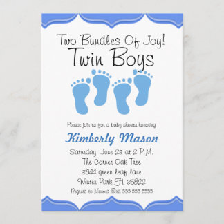 Invitation Deux paquets d'invitation de baby shower de