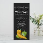 Invitation Deux Peppers Restaurant Grand Ouverture (Debout devant)