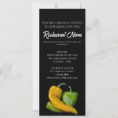 Invitation Deux Peppers Restaurant Grand Ouverture (Devant)