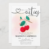 Invitation Deux Petites Cités Sont Sur Le Chemin De Cherry In (Devant / Derrière)