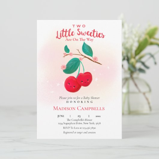 Invitation Deux Petites Cités Sont Sur Le Chemin Des Cerises (Debout devant)