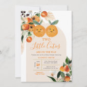 Invitation Deux petites cravates sont sur le chemin Citrus Or (Devant)