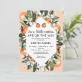 Invitation Deux Petites Cuisines Sont Sur Le Chemin Twin Baby (Debout devant)