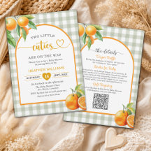 Deux petites mignonnes sont en route Baby Shower