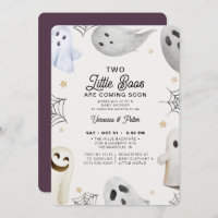 Deux Petits Boos Fille Jumeaux Baby shower Hallowe