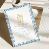 Invitation Deux Petits Canetons Classique Garçons Jumeaux Bab
