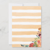 Invitation Deux Petits Citrouille Autumn Twin Girl Baby showe (Dos)