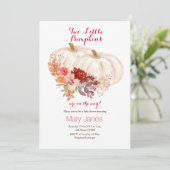 Invitation Deux petits citrouille Twin White (Debout devant)