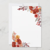 Invitation Deux petits citrouille Twin White (Dos)