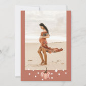 Invitation Deux Petits Citrouilles sont en route TWIN Baby sh (Dos)