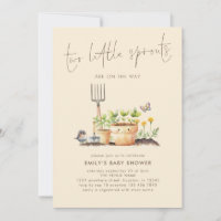 Deux Petits Fruits Jumeaux Jardin Baby shower beig