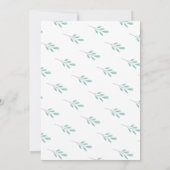 Invitation Deux petits lapins Bunny Twin Boys Baby shower (Dos)