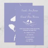 Invitation Deux petits Mariages de couleur personnalisée (Devant / Derrière)