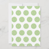 Invitation Deux petits pois dans un Baby shower de pod Invita (Dos)