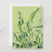 Invitation Deux petits pois dans un Baby shower jumeau bleu p (Dos)