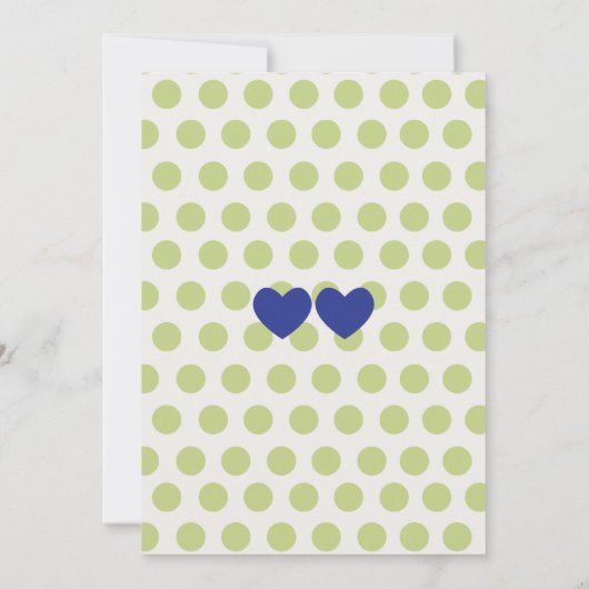 Invitation Deux petits pois dans un pod, Baby Boy Shower Invi (Dos)