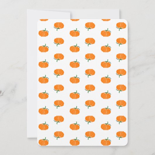 Invitation Deux Petits Potirons (Dos)