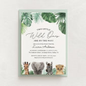 Invitation Deux petits sauvages sur le chemin Baby shower Saf