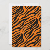 Invitation Deux petits tigres sauvages Deuxième anniversaire (Dos)