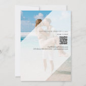 Invitation *~* Deux PHOTO RSVP QR AR6 DO-IT-YOURSELF Mariage (Dos)