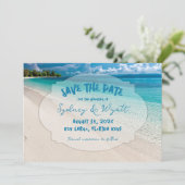 Invitation Deux photos des mers tropicales Enregistrer les ca (Debout devant)