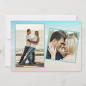 Invitation Deux photos des mers tropicales Enregistrer les ca (Dos)