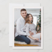 Invitation Deux Photos Personnalisées Bright Text Blush Cadre (Dos)