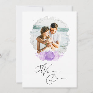 Invitation *~* Deux PHOTOS RSVP + QR AR6 Floral Mariage Inv.