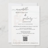 Invitation *~* Deux PHOTOS RSVP + QR AR6 Mariage (Dos)