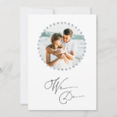 Invitation *~* Deux PHOTOS RSVP + QR AR6 Mariage DIAMOND Entr (Devant)