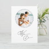 Invitation *~* Deux PHOTOS RSVP + QR AR6 Mariage DIAMOND Entr (Debout devant)