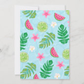 Invitation Deux piscines tropicales cool été 2e anniversaire (Dos)