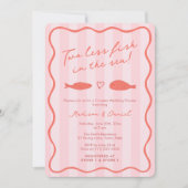 Invitation Deux Poissons De Moins Dans La Douche Couples De M (Devant)