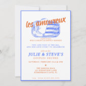 Invitation Deux Poissons de moins dans la mer Sardines Couple (Devant)