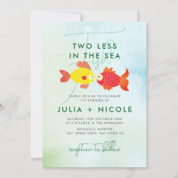 Deux poissons de moins dans un mariage sous-marin