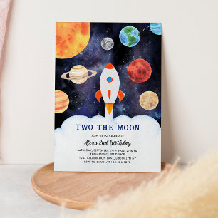 INVITATION DEUX POUR LA FÊTE D'ANNIVERSAIRE DE LA FUSÉE SPATI