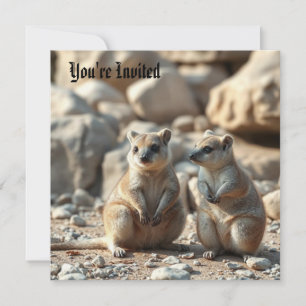 Invitation Deux Quokkas Aussie Rottnest IsLand,