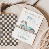 Invitation DEUX Rapides Deux Curieux Voiture De Course Annive