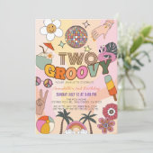 Invitation Deux Retro Super 2e anniversaire (Debout devant)