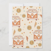 Invitation Deux Retro Super Boho Daisy Rainbow 2e anniversair (Dos)