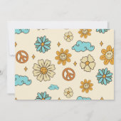 Invitation Deux Retro Super Rainbow 2e fête d'anniversaire Ph (Dos)