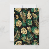 Invitation Deux Safari sauvage 2e anniversaire Black Green Go (Dos)