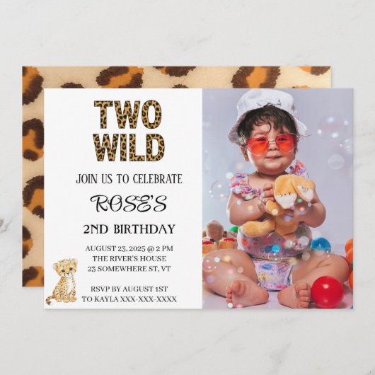 INVITATION DEUX SAUVAGES (Devant / Derrière)