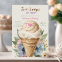 Deux Scoops De Fun Ice Cream 2ème Anniversaire Fêt