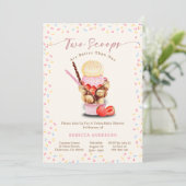 Invitation Deux Scoops valent mieux qu'un Baby shower Twins (Debout devant)