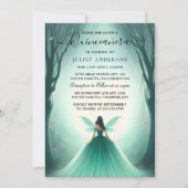 Invitation Deux Sorcière d'arbre naturel Quinceanera (Devant)