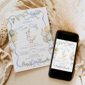 Invitation Deux sots Goose Boy 2e anniversaire
