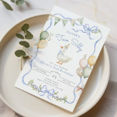 Invitation Deux sots Goose Boy 2e anniversaire