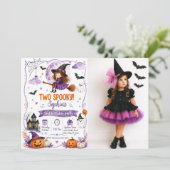 Invitation Deux Spooky 2e Anniversaire (Debout devant)
